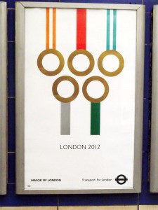 TfL Olympic Rings poster