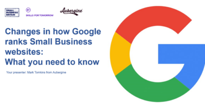 Changes in how Google ranks small business websites cover